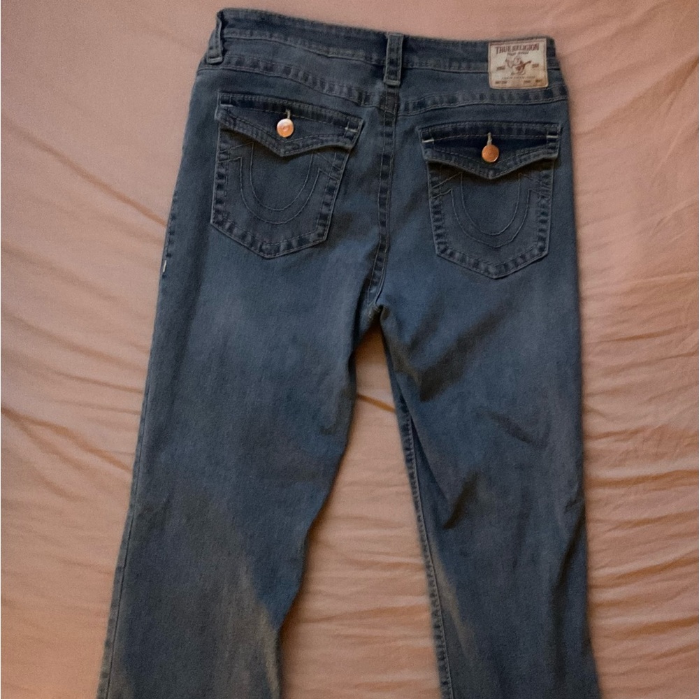 True Religion Blue Straight Leg Jeans Classic Denim